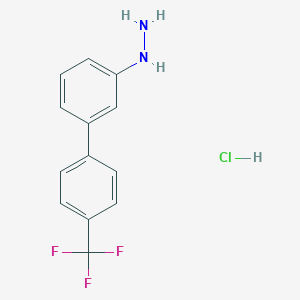 molecular formula C13H12ClF3N2 B15502045 (4'-Trifluoromethyl-biphenyl-3-yl)-hydrazine hydrochloride 