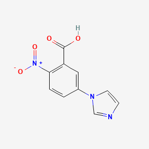 molecular formula C10H7N3O4 B15502077 5-(1H-Imidazol-1-YL)-2-nitrobenzoic acid 