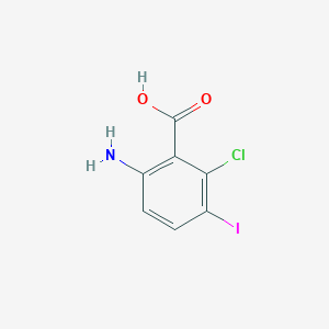 molecular formula C7H5ClINO2 B15502113 6-Amino-2-chloro-3-iodobenzoic acid 