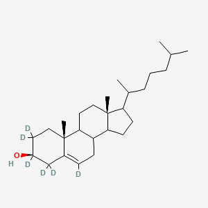 (3S,10R,13R)-2,2,3,4,4,6-hexadeuterio-10,13-dimethyl-17-(6-methylheptan-2-yl)-1,7,8,9,11,12,14,15,16,17-decahydrocyclopenta[a]phenanthren-3-ol