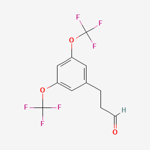 (3,5-Bis(trifluoromethoxy)phenyl)propanal