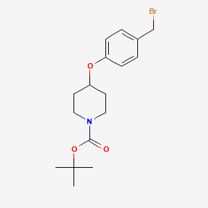 tert-Butyl 4-(4-(bromomethyl)phenoxy)piperidine-1-carboxylate