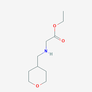 molecular formula C10H19NO3 B15502194 Ethyl 2-{[(oxan-4-yl)methyl]amino}acetate 