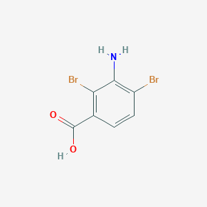 molecular formula C7H5Br2NO2 B15502196 3-Amino-2,4-dibromobenzoic acid 