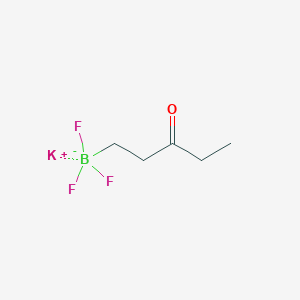 molecular formula C5H9BF3KO B15502222 Potassium;trifluoro(3-oxopentyl)boranuide 