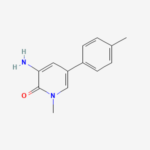 molecular formula C13H14N2O B15502223 3-Amino-1-methyl-5-(p-tolyl)pyridin-2(1H)-one 