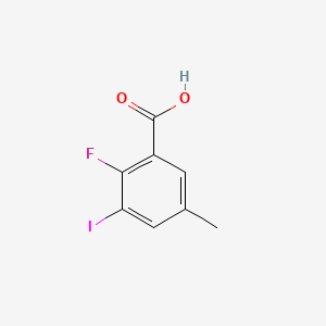 molecular formula C8H6FIO2 B15502238 2-Fluoro-3-iodo-5-methylbenzoic acid 