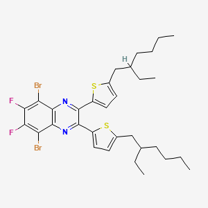 molecular formula C32H38Br2F2N2S2 B15502312 5,8-Dibromo-2,3-bis(5-(2-ethylhexyl)thiophen-2-yl)-6,7-difluoroquinoxaline 