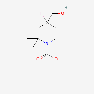 tert-Butyl 4-fluoro-4-(hydroxymethyl)-2,2-dimethylpiperidine-1-carboxylate