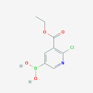 molecular formula C8H9BClNO4 B15502374 (6-Chloro-5-ethoxycarbonylpyridin-3-yl)boronic acid 