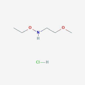 molecular formula C5H14ClNO2 B15502383 O-ethyl-N-(2-methoxyethyl)hydroxylamine hydrochloride 