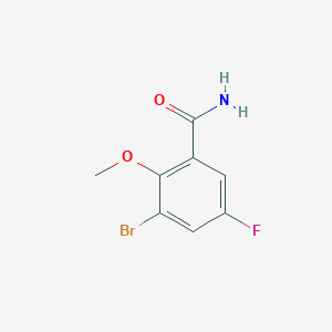 3-Bromo-5-fluoro-2-methoxybenzamide