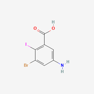 5-Amino-3-bromo-2-iodobenzoic acid