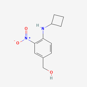 molecular formula C11H14N2O3 B15502437 (4-(Cyclobutylamino)-3-nitrophenyl)methanol 