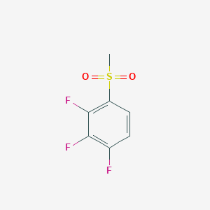 molecular formula C7H5F3O2S B15502438 1,2,3-Trifluoro-4-(methylsulfonyl)benzene 