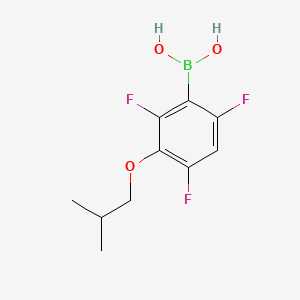 molecular formula C10H12BF3O3 B15502439 (2,4,6-Trifluoro-3-isobutoxyphenyl)boronic acid 