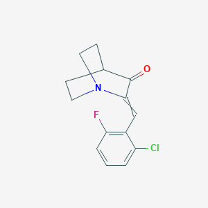 (Z)-2-(2-chloro-6-fluorobenzylidene)quinuclidin-3-one