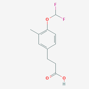 3-(4-(Difluoromethoxy)-3-methylphenyl)propanoic acid