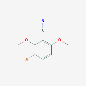 molecular formula C9H8BrNO2 B15502522 3-Bromo-2,6-dimethoxybenzonitrile 