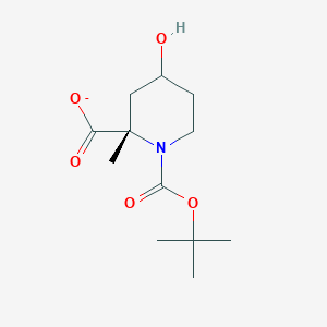 (2S)-4-hydroxy-2-methyl-1-[(2-methylpropan-2-yl)oxycarbonyl]piperidine-2-carboxylate