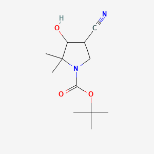 tert-Butyl 4-cyano-3-hydroxy-2,2-dimethylpyrrolidine-1-carboxylate