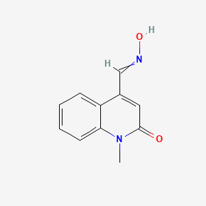 molecular formula C11H10N2O2 B15502546 4-(Hydroxyiminomethyl)-1-methylquinolin-2-one 