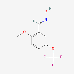 molecular formula C9H8F3NO3 B15502649 N-[[2-methoxy-5-(trifluoromethoxy)phenyl]methylidene]hydroxylamine CAS No. 933673-47-3