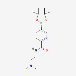 N-[2-(dimethylamino)ethyl]-5-(4,4,5,5-tetramethyl-1,3,2-dioxaborolan-2-yl)pyridine-2-carboxamide