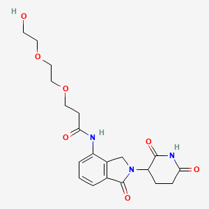 molecular formula C20H25N3O7 B15502669 Lenalidomide-CO-PEG3-OH 