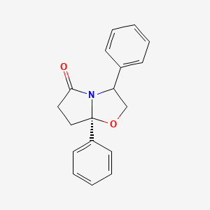 (7aR)-3,7a-diphenyl-2,3,6,7-tetrahydropyrrolo[2,1-b][1,3]oxazol-5-one