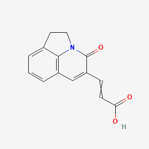 3-(11-Oxo-1-azatricyclo[6.3.1.04,12]dodeca-4,6,8(12),9-tetraen-10-yl)prop-2-enoic acid