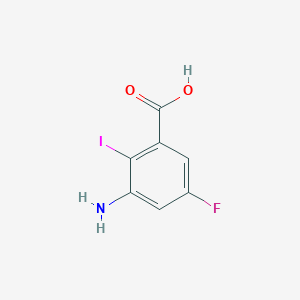 3-Amino-5-fluoro-2-iodobenzoic acid