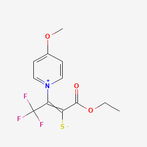 (Z)-1-Ethoxy-4,4,4-trifluoro-3-(4-methoxypyridin-1-ium-1-yl)-1-oxobut-2-ene-2-thiolate