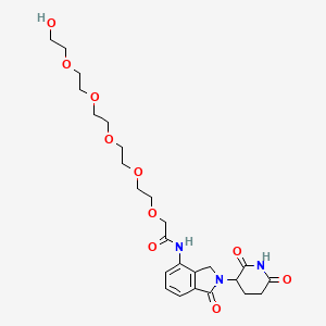 molecular formula C25H35N3O10 B15502791 Lenalidomide-acetamido-O-PEG5-OH 