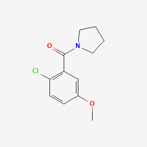 (2-Chloro-5-methoxyphenyl)(pyrrolidin-1-yl)methanone