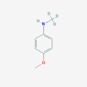 molecular formula C8H11NO B15502801 Benzenamine, 4-methoxy-N-(methyl-d3)- 