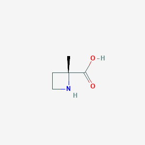 molecular formula C5H9NO2 B15502811 (R)-2-methylazetidine-2-carboxylic acid 