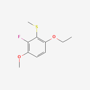 molecular formula C10H13FO2S B15502821 (6-Ethoxy-2-fluoro-3-methoxyphenyl)(methyl)sulfane 