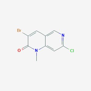 3-Bromo-7-chloro-1-methyl-1,6-naphthyridin-2(1H)-one