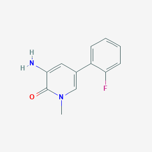 3-Amino-5-(2-fluorophenyl)-1-methylpyridin-2(1H)-one