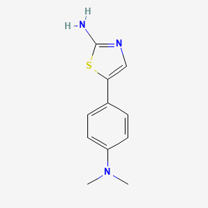 molecular formula C11H13N3S B15502839 5-(4-(Dimethylamino)phenyl)thiazol-2-amine 