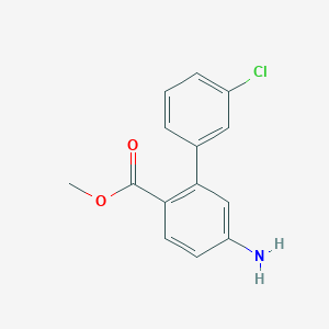 Methyl 5-amino-3'-chloro-[1,1'-biphenyl]-2-carboxylate