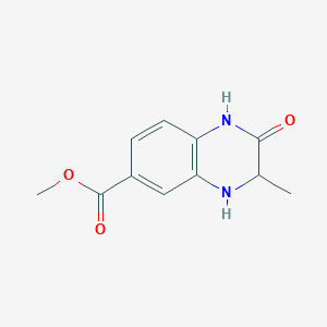 molecular formula C11H12N2O3 B15502869 methyl (3R)-3-methyl-2-oxo-1,2,3,4-tetrahydroquinoxaline-6-carboxylate 