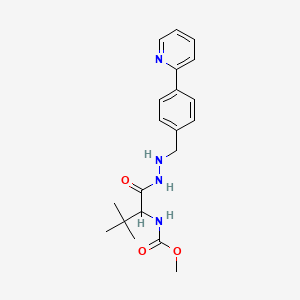 {2,2-Dimethyl-1-[N'-(4-pyridin-2-yl-benzyl)-hydrazinocarbonyl]-propyl}-carbamic acid methyl ester