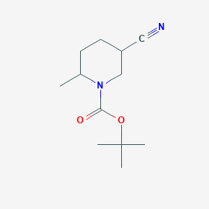 cis-tert-Butyl 5-cyano-2-methylpiperidine-1-carboxylate