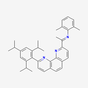 molecular formula C37H41N3 B15502953 N-(2,6-dimethylphenyl)-1-[9-[2,4,6-tri(propan-2-yl)phenyl]-1,10-phenanthrolin-2-yl]ethanimine 