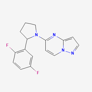 (2R)-2-(2,5-difluorophenyl)-1-{pyrazolo[1,5-a]pyrimidin-5-yl}pyrrolidine