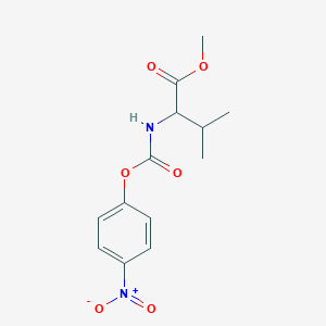 molecular formula C13H16N2O6 B15502973 Methyl (2s)-3-methyl-2-{[(4-nitrophenoxy)carbonyl]amino}butanoate 