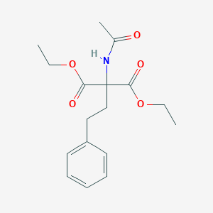 molecular formula C17H23NO5 B015503 2-乙酰氨基-2-苯乙基丙二酸二乙酯 CAS No. 5463-92-3