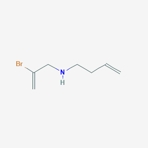 molecular formula C7H12BrN B15503001 N-(2-bromoallyl)but-3-en-1-amine 